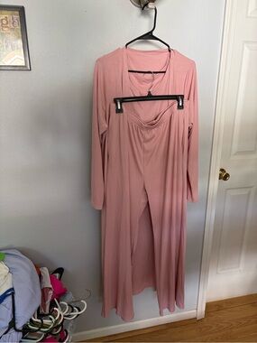 Blush Pink Long Sleeve 3 piece Lounge Set